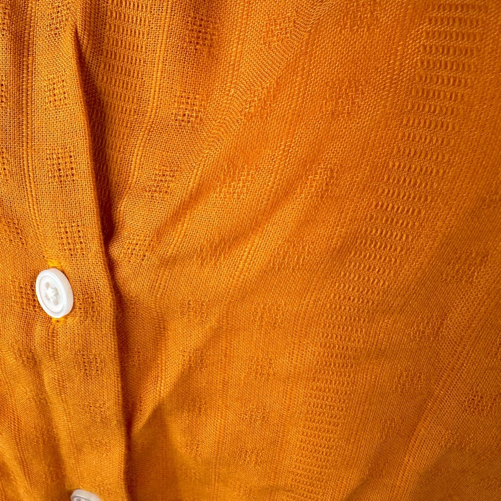 LOFT  Orange Blouse size med - Picture 5 of 7